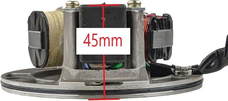 RedCap Stator Magneto 6 Coil 5-Wire with Mounting Plate for 50cc 70cc 90cc 110cc 125cc 140cc Dirt Pit Bikes Motocross ATV Quad Compatible with Apollo RFZ Z40 T40 Pitster Pro Stomp Thumpstar Engines - Image 3